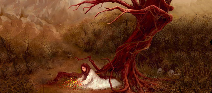 A Woman Under a Tree