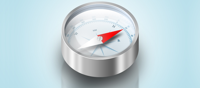 Design a Detailed Compass Icon in Photoshop