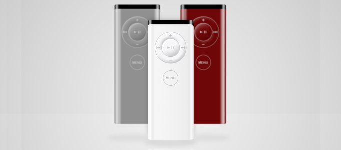 Design a Shiny Photorealistic Apple Remote