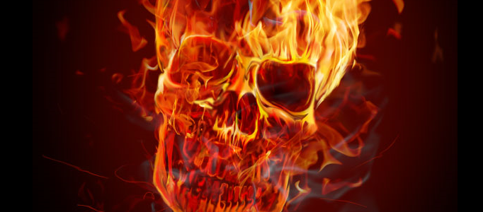 How to Create a Hellacious Flaming Skull in Photoshop