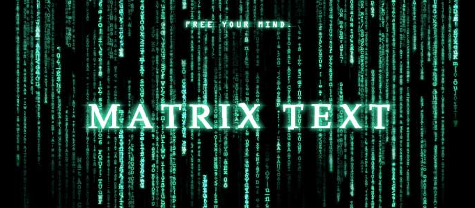 Matrix Text Effect