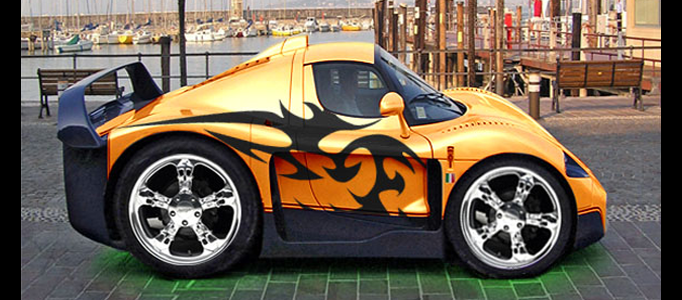 Minimize, colorize and bodypaint a Supercar