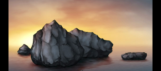 Painting a rock