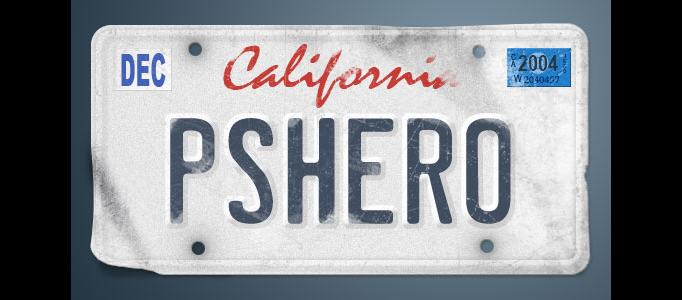 Vanity License Plate