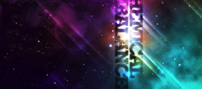 Create a Galactic Abstract Lighting Effect for Texts