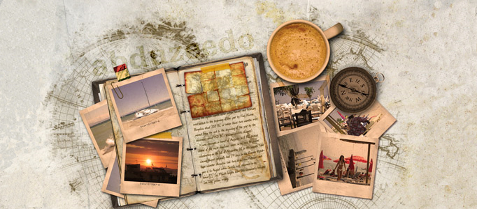 Create an Old Fashion Traveling Diary in Photoshop