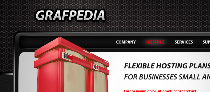 Build up a Professional Hosting Web Layout in Photoshop