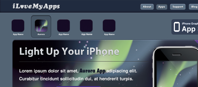 Design an Excellent iphone Web Layout in Photoshop