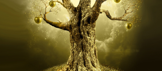 Create an Imaginative Golden Apple Tree in Photoshop