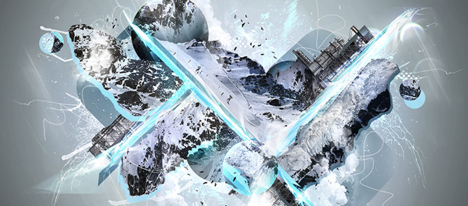 Amazing Abstract Icy Creation