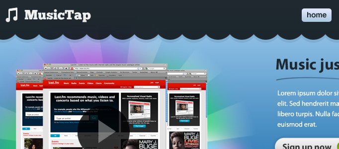 Create an Elegant Music Web Layout