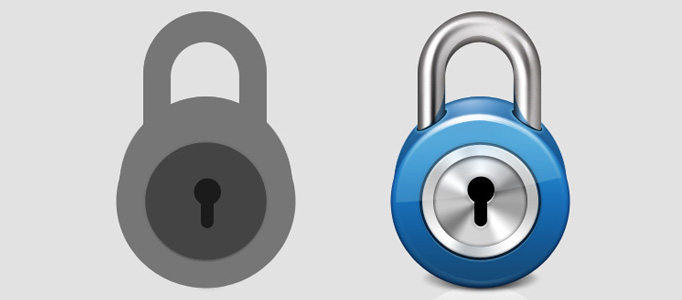 Mac Style Lock Icon Design Photoshop Tutorial