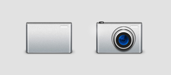 Digital Camera Icon in Photoshop