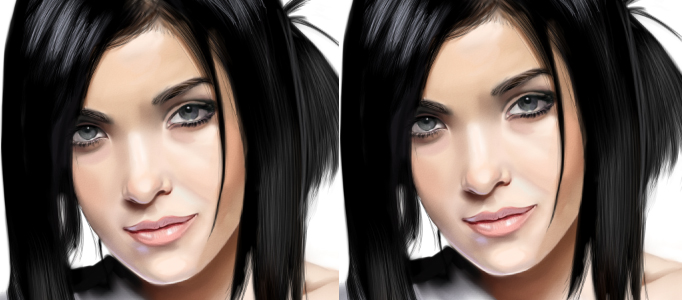 Painting a Proper Beautiful Model in Photoshop