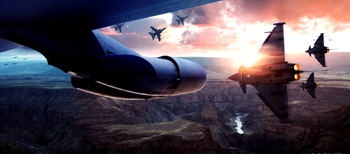Create a Realistic War Scene in Sky