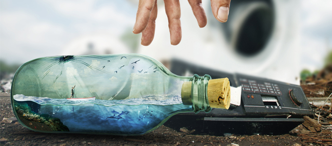 Create an Interesting Scenery inside a Bottle