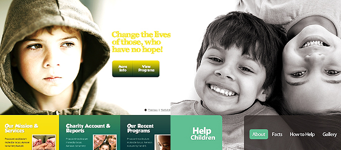 Cute Showcase of Charity Websites and Templates