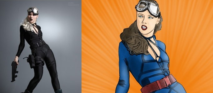 Transformation of an Image into a Great Cartoon - Photoshop Lady