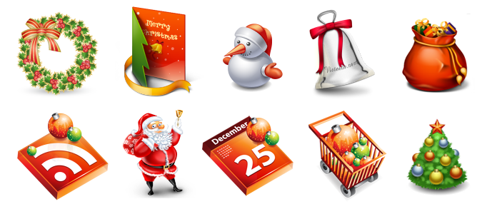 50+ Christmas Icons and Templates