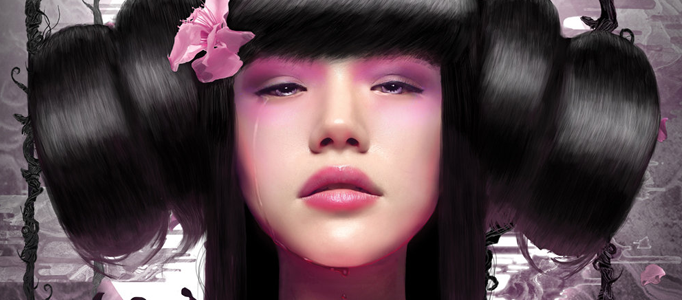 Create a Nice Lady Portrait in Japanese Style