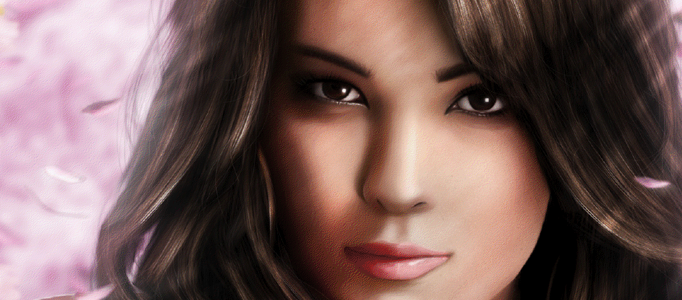 Realistic Painting a Pretty Lady Portrait