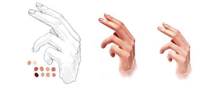 Drawing a Realistic Human Hand using Photoshop