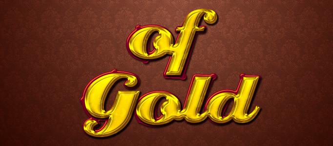 Making a Nice Shiny Golden Text Effect