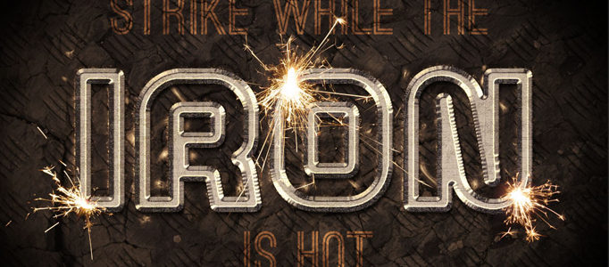 Design a Wonderful Sparkling Typography