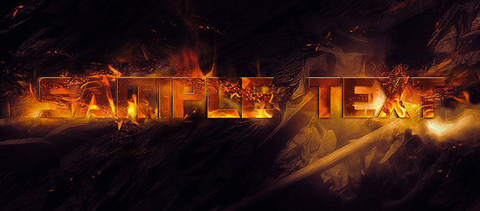 Nice Fire Text Effect Creation