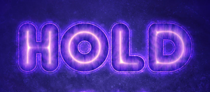 Purple Laser Text Effect in Photoshop