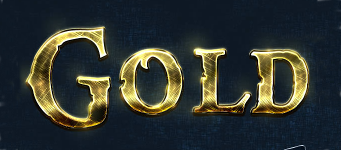 Shining Golden Text Effect Creation