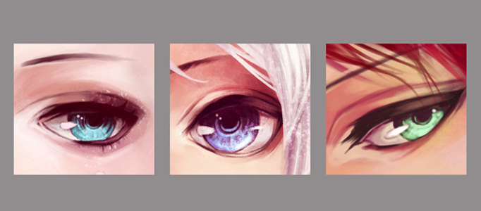 Making Different Styles of Eyes for Cartoon Images