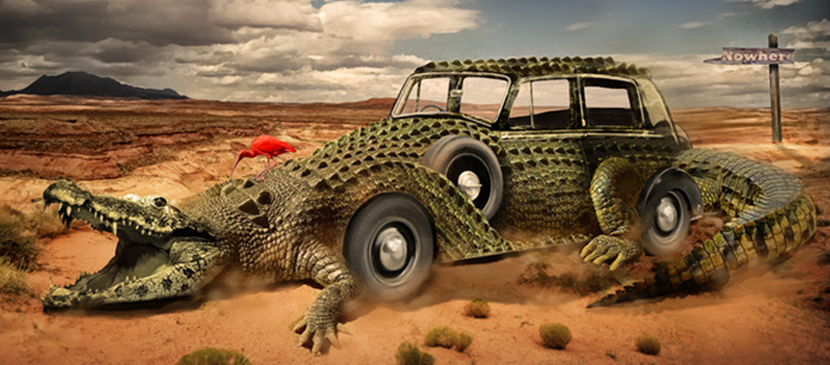 Making a Crocodile Car using Photoshop
