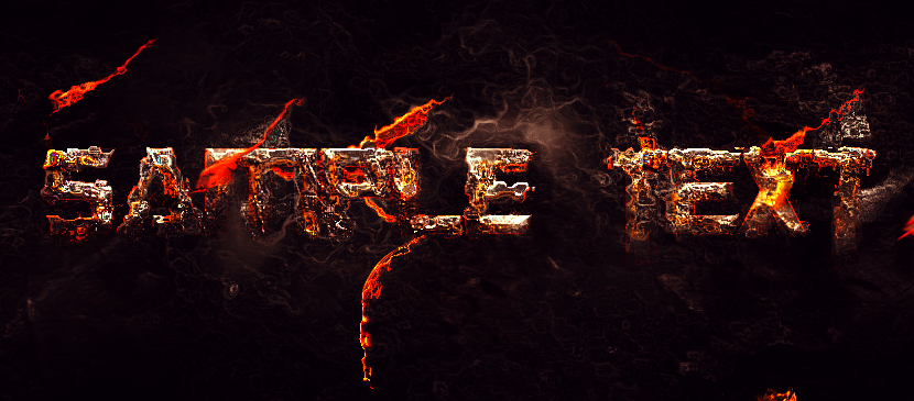 Create Text Effect in Lava Style