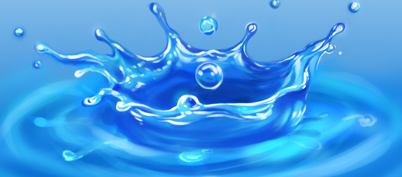 Drawing Realistic Water Splashing Effect