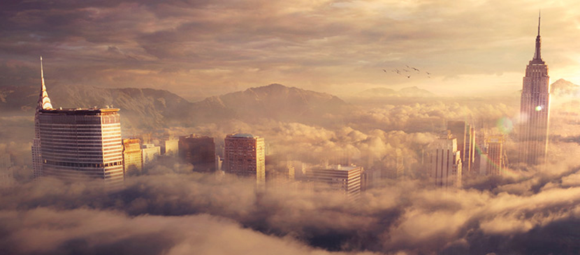 Create a Beautiful Sky City using Photoshop