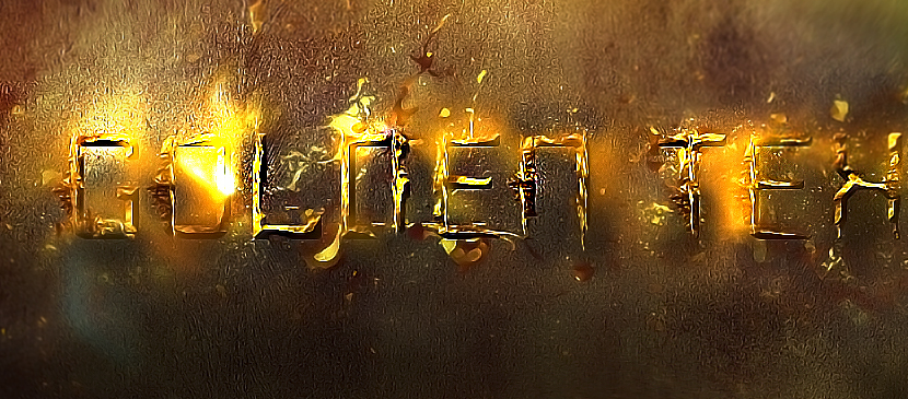 Shiny Golden Typography in Photoshop