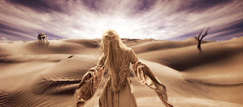 Photo Manipulating a Supernatural Desert Scene