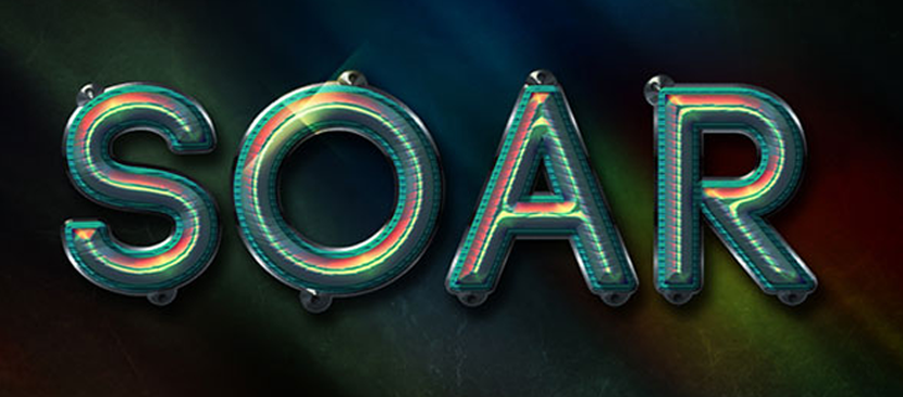 Making a Colorfully Shiny Text Effect