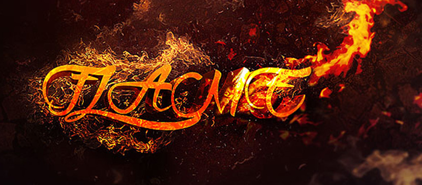 Making a Dramatic Fire Text Effect