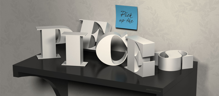 Making a Sophisticated 3D Text Art in Photoshop