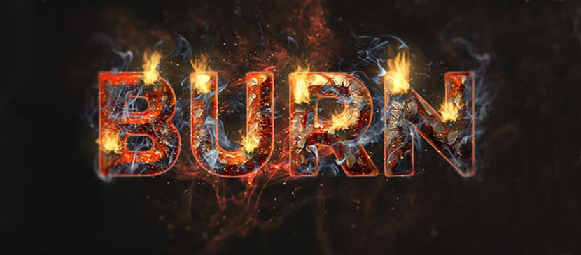 Create a Fiery and Rusty Text Effect