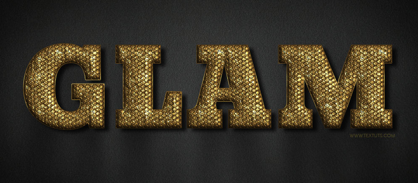 Making a Golden Text Effect in a Metallic Style