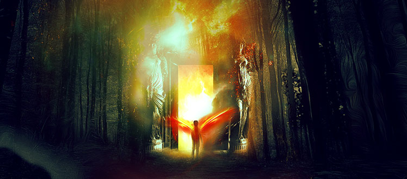 Manipulating a Heaven Door in Photoshop