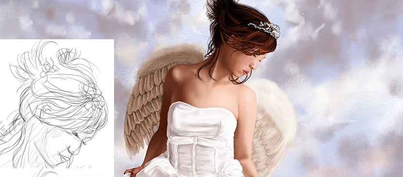 Painting A Beautiful Angel