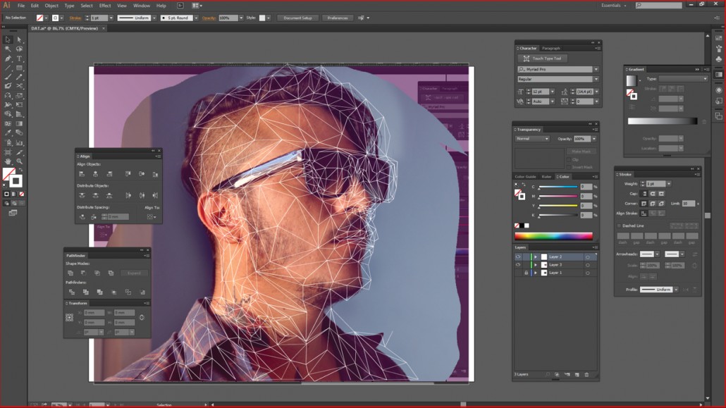 Low-poly Self Portrait Photoshop Tutorial-16