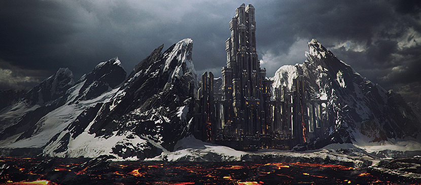 Creatively to Make a Mountain Fortress With Photoshop