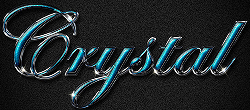 Create a Shiny, Posh Crystal Text Effect