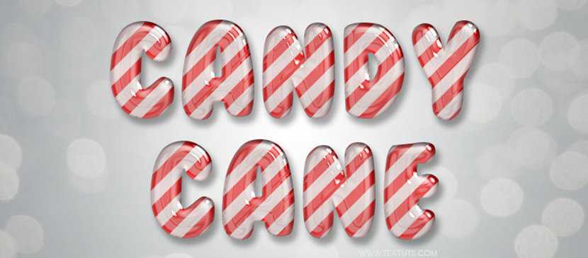 How to Create a Candy Cane Text Effect