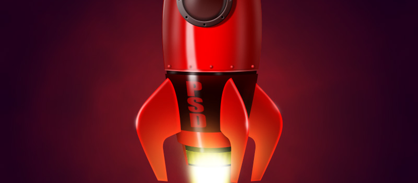 Learn How to Illustrate a Realistic Rocketship in Photoshop